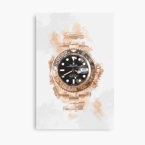 Rolex GMT Rootbeer canvas wall art