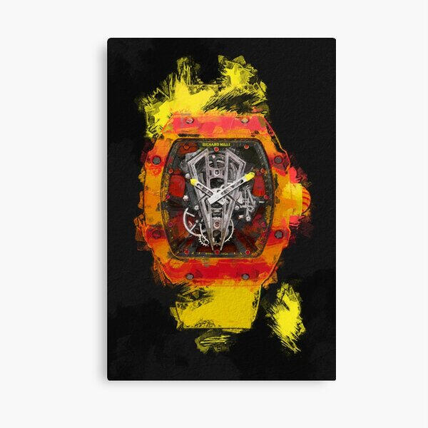Richard Mille watercolor canvas print